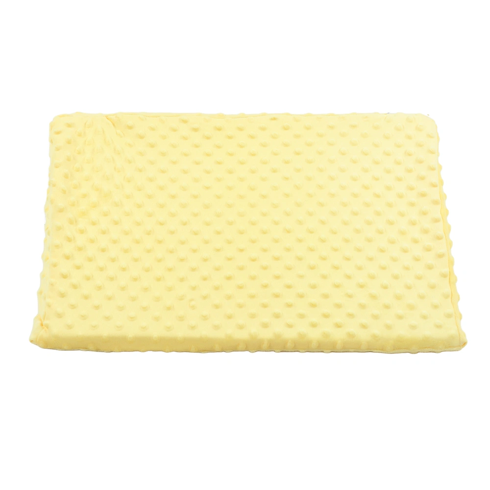 Baby Breastfeeding Pillow Prevent Spitting Milk 30 Degree Oblique Wedge Infant Nursing Sleeping Pillow Light Yellow 18.9 X 13.8in