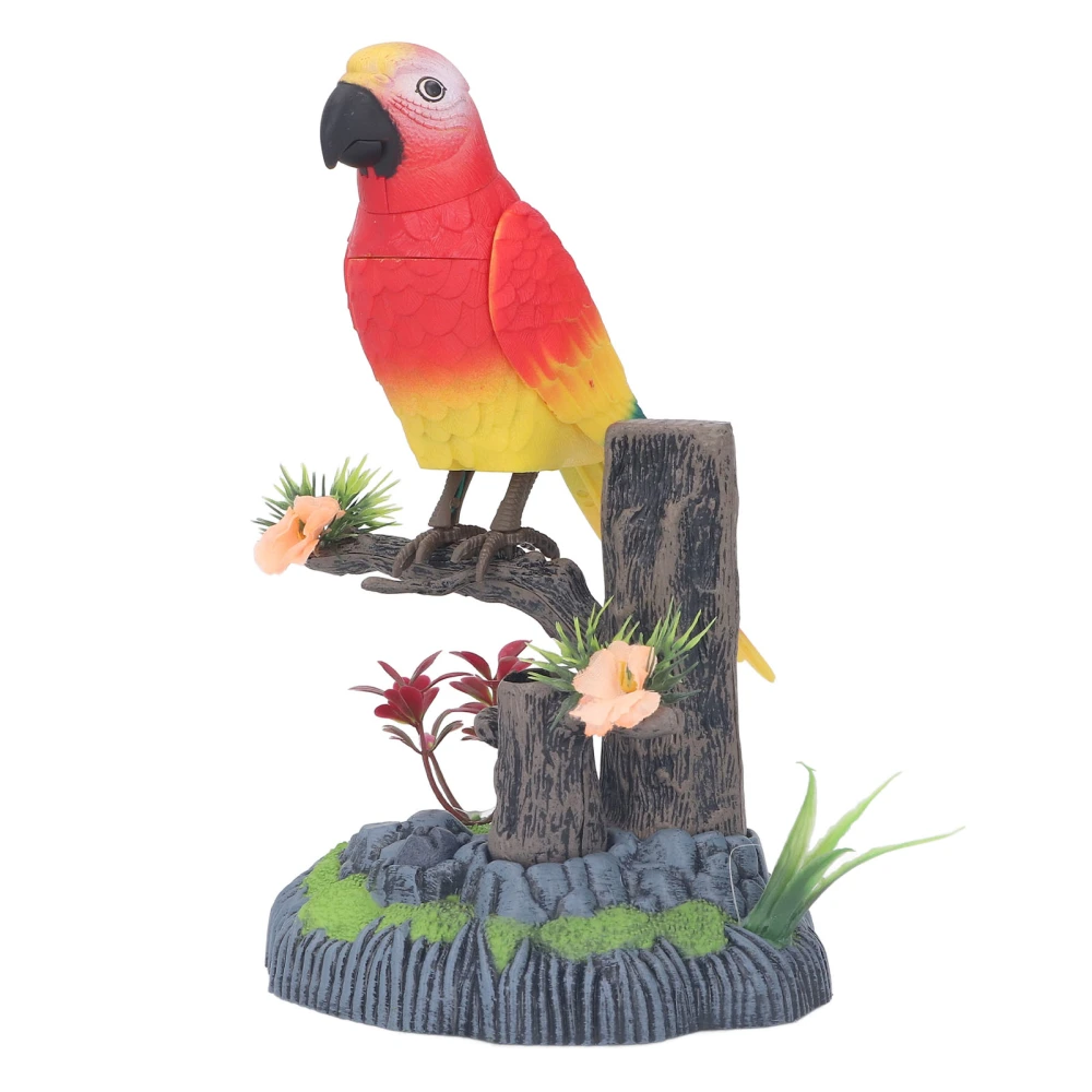 Operated Control Voice Parrot Chirping Singing Fluttering Simulation Parrot Toy for Adults Children 506G