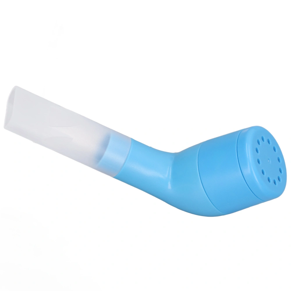 Lung Mucus Removal Device Handheld Hole Adjustment Expiratory Exercise Mucus Relief Device for Home HT 02 Royalblue