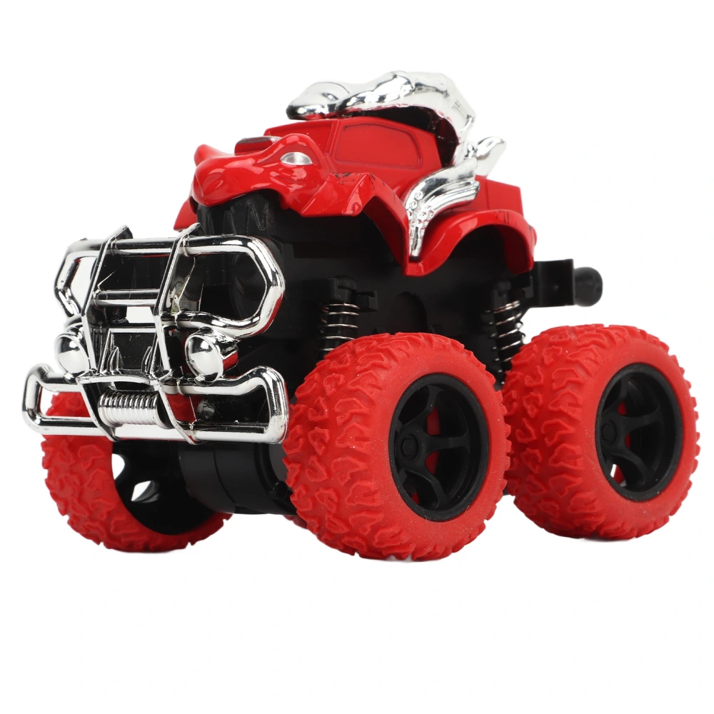 Kid 4 Wheel Inertia Truck Toy Children Portable Alloy Bright Color Funny Friction Powered Vehicle Toy Red