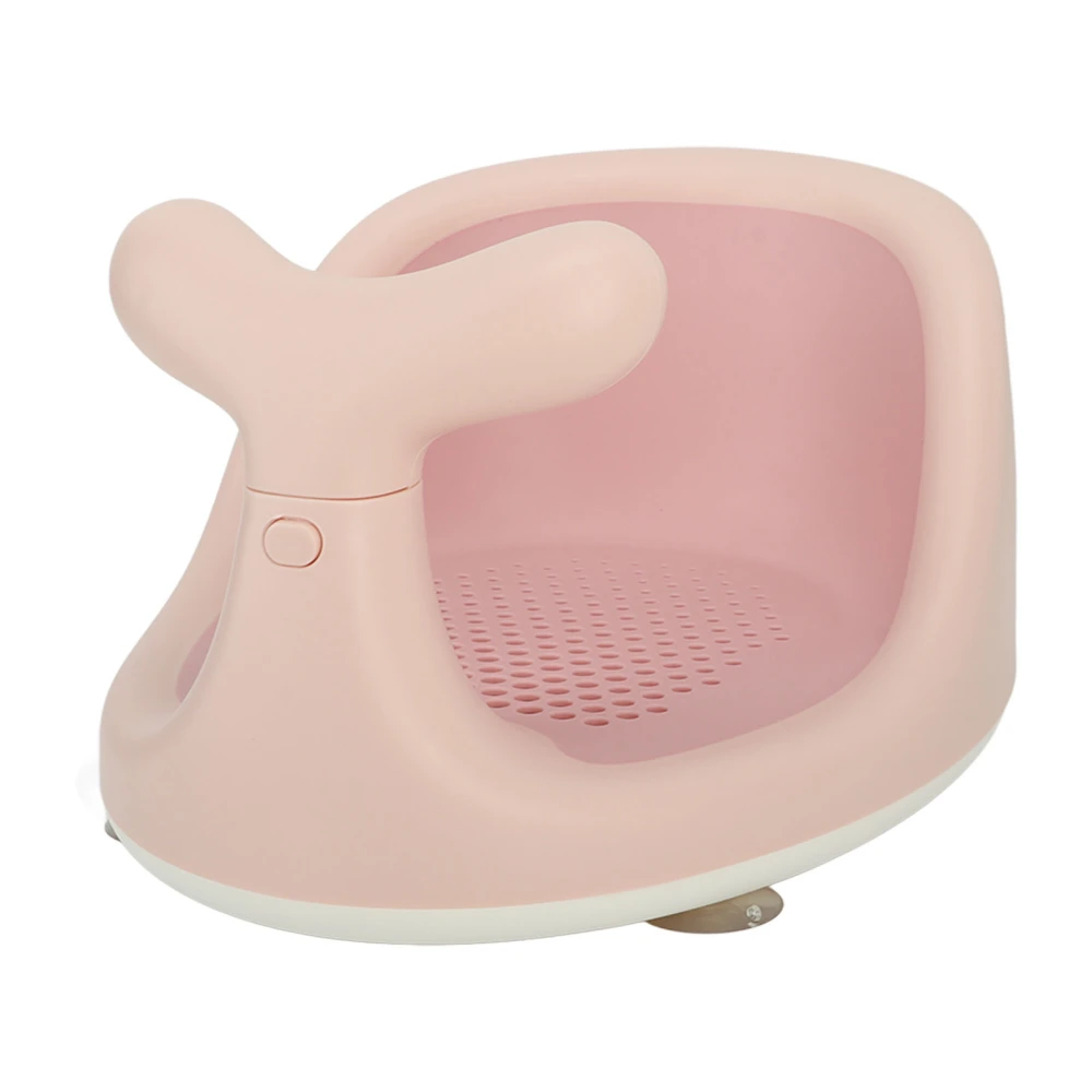 Baby Bath Seat Skid Proof Suction Cartoon Shape Lying Safe Infant Bathtub Seat for Bathroom Washroom Pink