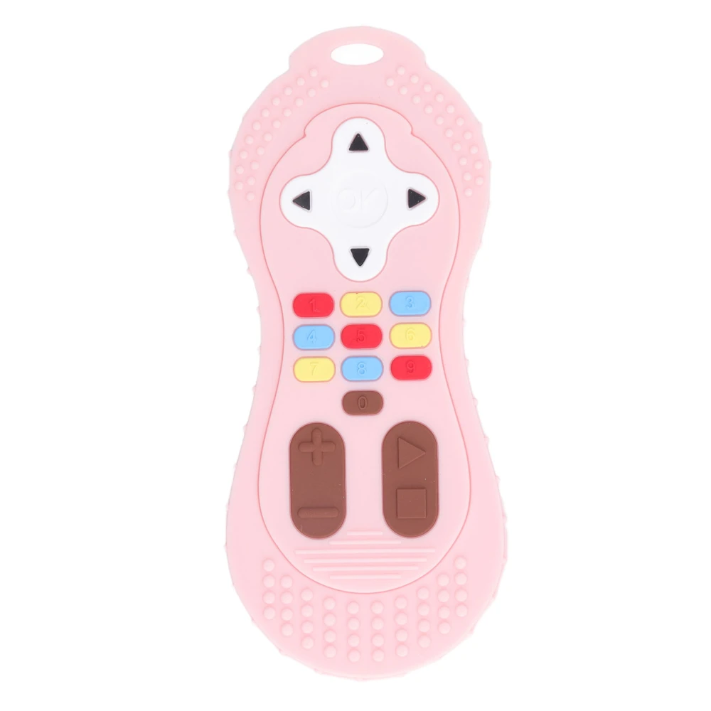 Infant Remote Control Shaped Teething Toy Portable Soft Silicone Gum Relief Baby Chew Sensory Toy