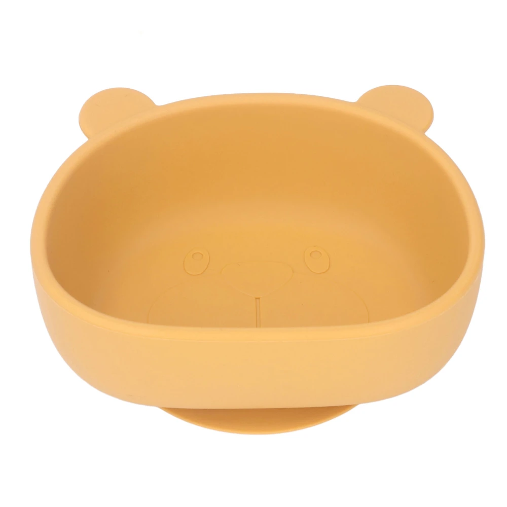 Baby Food Bowl Cute Kid Toddler Cartoon Panda Shaped Silicone Bowl with Suction Cup for Snacks Fruit Ginger Silicone Bowl