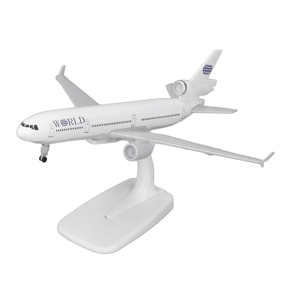 Alloy Aircraft Model Simulation Precise Scale Stable Base 3 Wheels Diecast Metal Plane Model 20cm