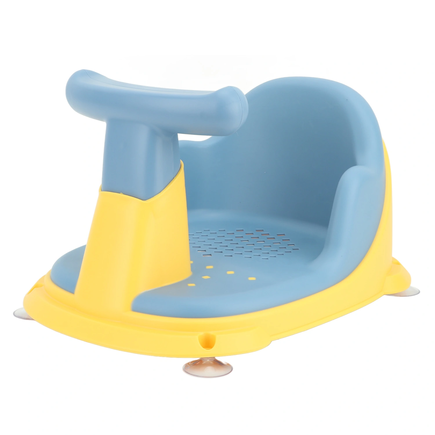 Baby Bath Seat Lightweight Secure Suction Cups Plastic Bath Seat for Infants Toddlers Blue
