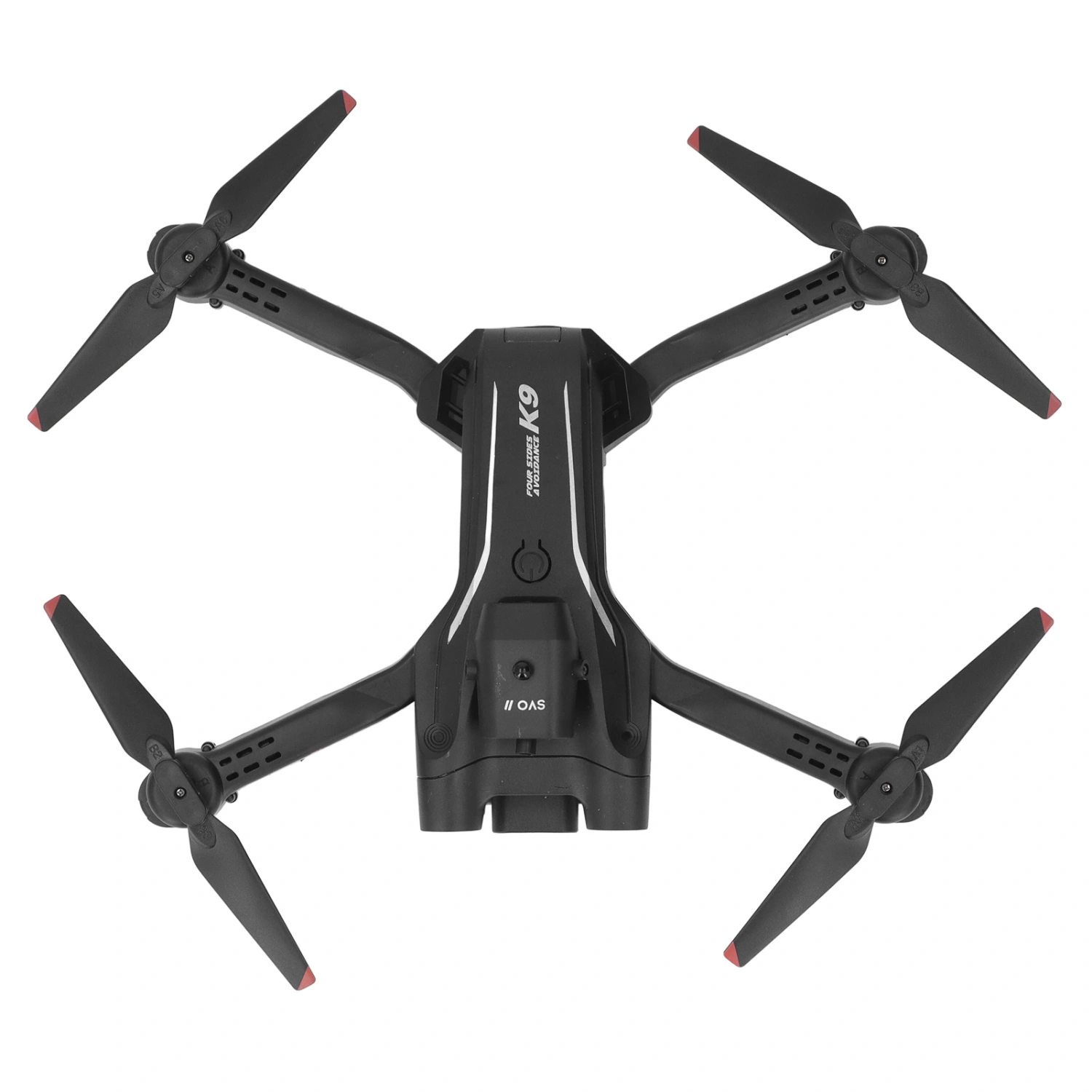 Remote Control Aircraft K9 Obstacle Avoidance 4K 1080p Camera Folding Headless Mode Drone Black One Battery