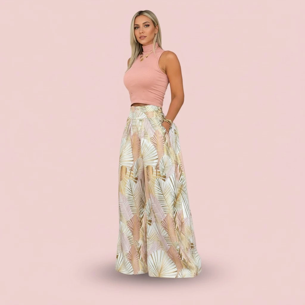 Dopamine Summer Fashion Women's Wear Two-piece Set