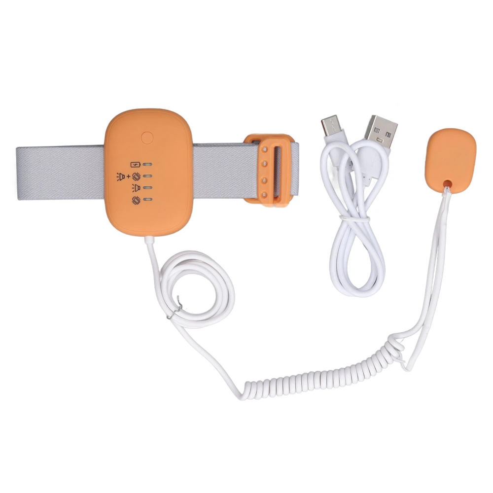 Bedwetting Monitor Orange Long Lasting Bedwetting Enuresis Alarm for Boys Girls Babies Children