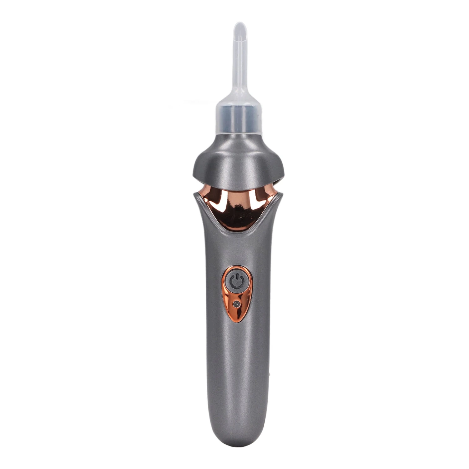 Electric Ear Vacuum Cleaner with LED Light Soft Tip USB Charging Ear Wax Removal Tool for Children Adults Black