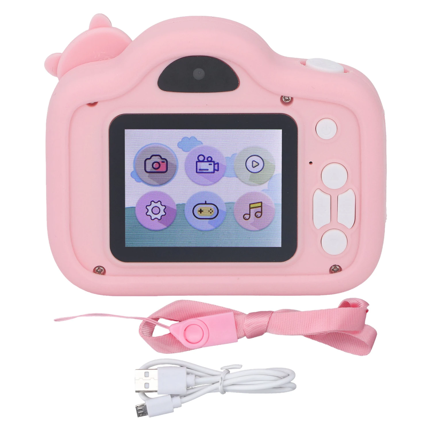 Mini Kids Camera Multifunction 2.0 Inch HD Screen 2000W Pixels Cute Digital Video Camera for 3 To 10 Years Old