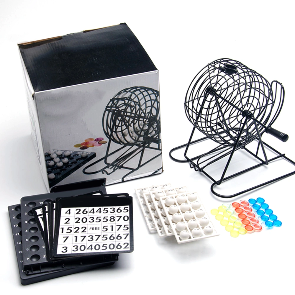 Cage Card Game Machine Metal Rolling Cage Cage Game Machine with 75 Balls for KTV Party