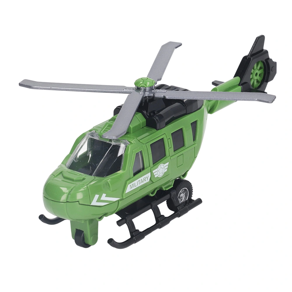 Diecast Helicopter Model Simulated Diecast Alloy Inertia Plane Airplane Model Toy for Kids Children Boys Girls 8.9in