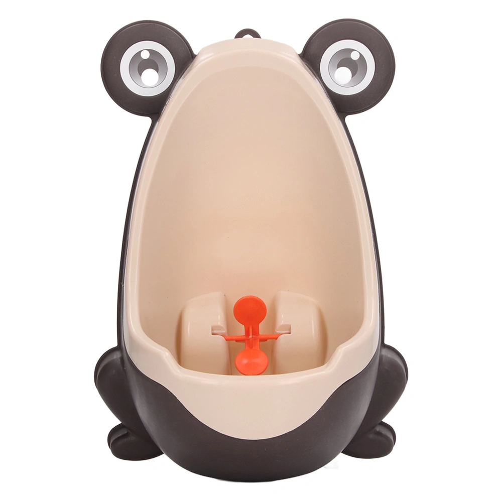 Children Urinal Funny Aiming Target Plastic Wall Mounted Potty Training Urinal for Boys Toddlers Brown