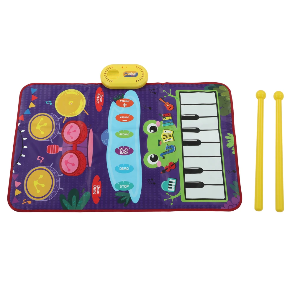 Children Music Mat Jazz Drums Dance Blanket Piano Keyboards Touch Mat Music Learning Toy