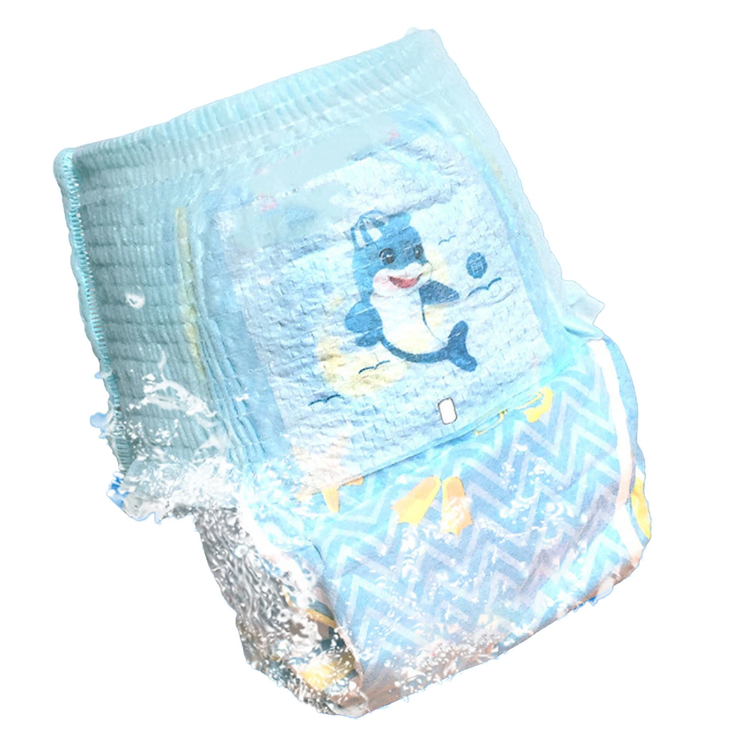 Baby Swimming Diaper 360 Degrees Elastic Waist Leakproof Reusable Toddlers Swim Diaper M