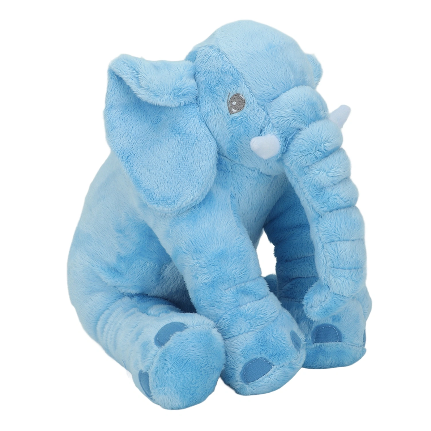 Children Soft Funny Elephant Plush Toy Throw Pillow Home Bedroom Cute Animal Stuffed Toy Decoration Blue