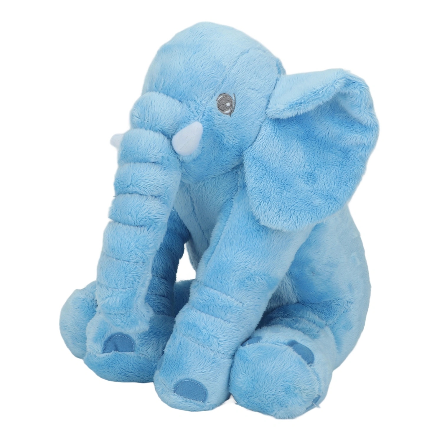 Children Soft Funny Elephant Plush Toy Throw Pillow Home Bedroom Cute Animal Stuffed Toy Decoration Blue