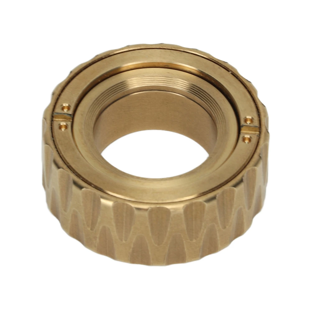 Mechanic Ratchet Ring Rotating Toy Adult Office Metal Stress Relief Fingertip Slider Sensory Toy Gold