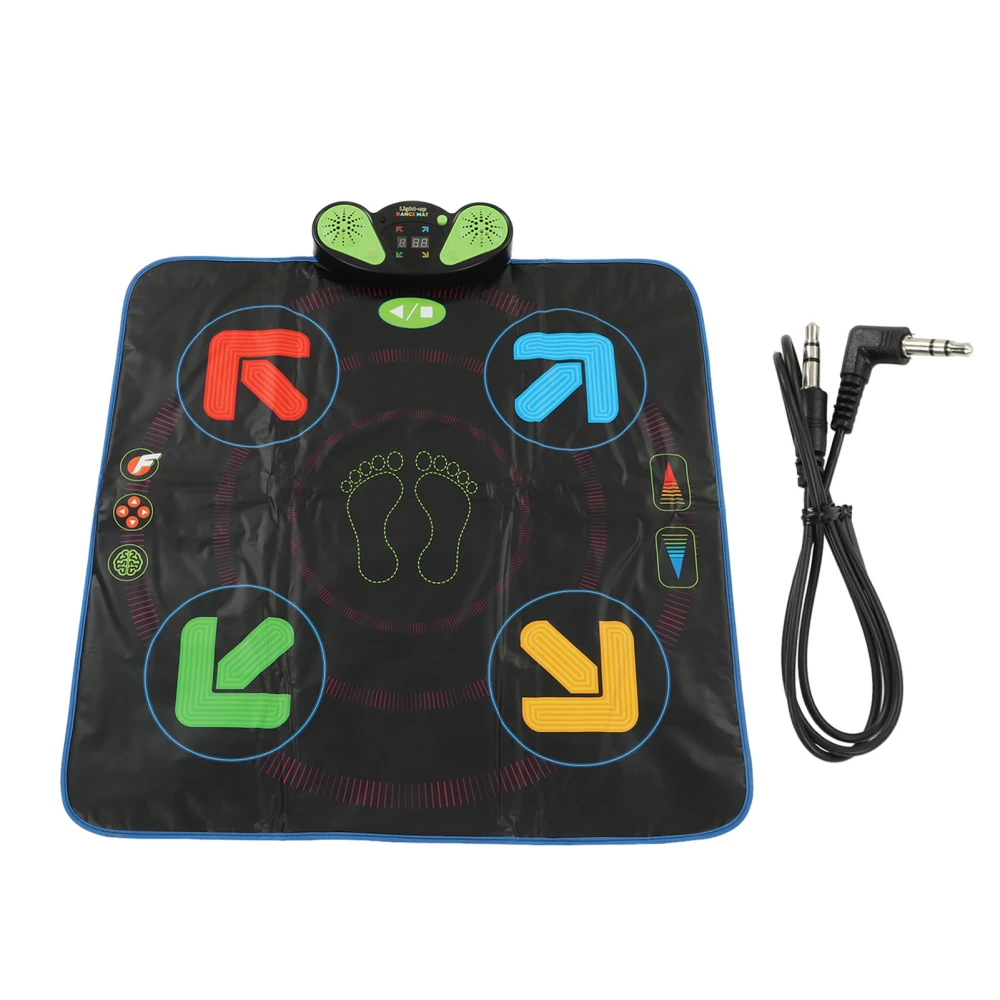 Electric Music Dance Pad Adjustable 3 Game Modes Arrowhead Electronic Foldable Dance Pad for Children Kids