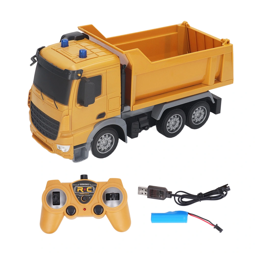 1:24 Scale RC Transport Self Discharging Truck 6WD 2.4Ghz Remote Control Construction Vehicle Toy