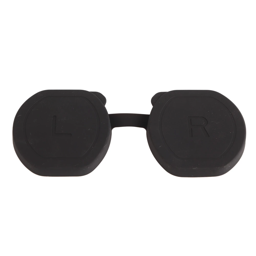 Silicone Lens Cover Accessory Washable Soft Dustproof VR Glasses Lens Protection Cover Black