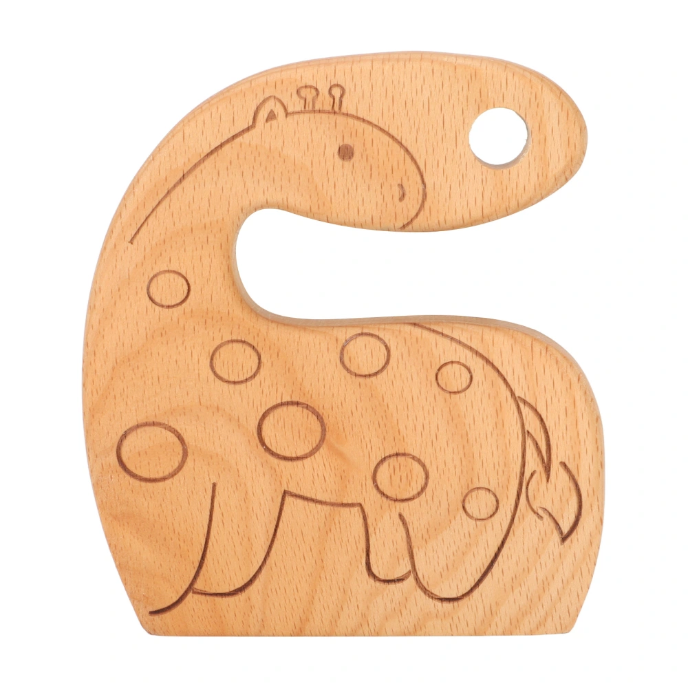 Safe Wooden Cutter Fruit Vegetable Giraffe Pattern Kids Kitchen Knife Tools Knife for Cooking