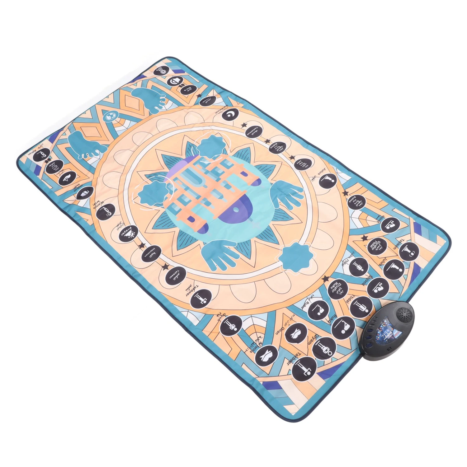 Electronic Muslim Prayer Mat 7 Languages Smart Touch Sensitive Educational Foldable Muslim Prayer Rug C