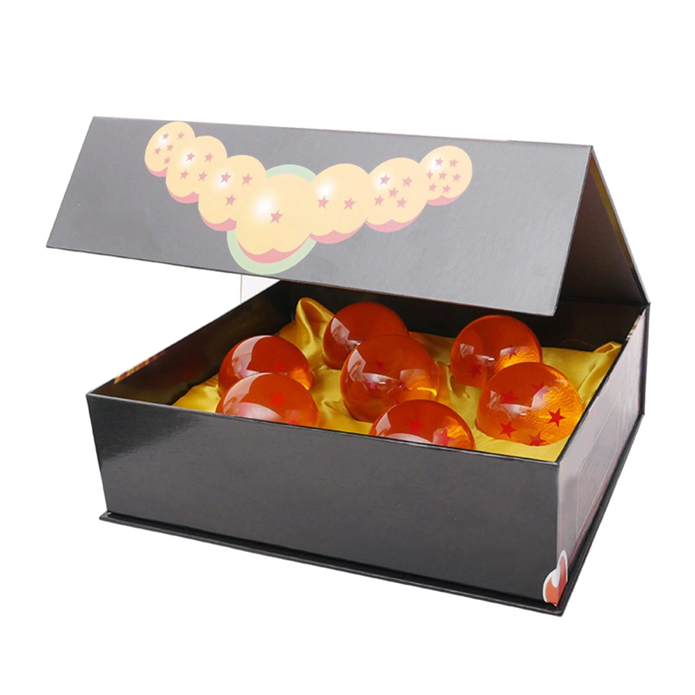 7Pcs Transparent Ball Toy Star Decoration PVC Bouncy Balls with Gift Box for Kids Play Toy Gift 43mm Diameter 4.3cm/1.7in