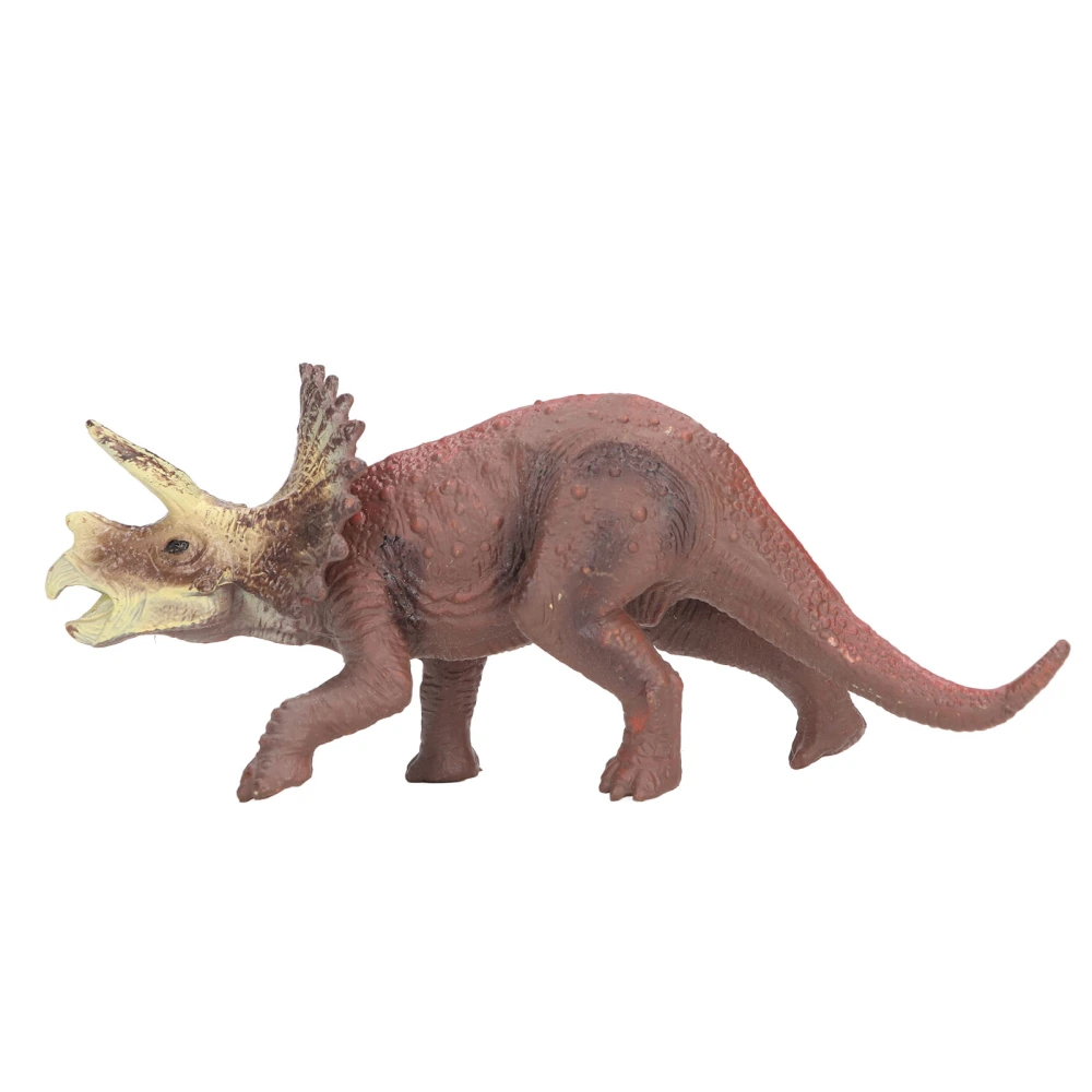 Simulated Static Triceratops Model Lifelike Exquisite Dinosaur Figurine Toy Home Decoration for Kid Collector