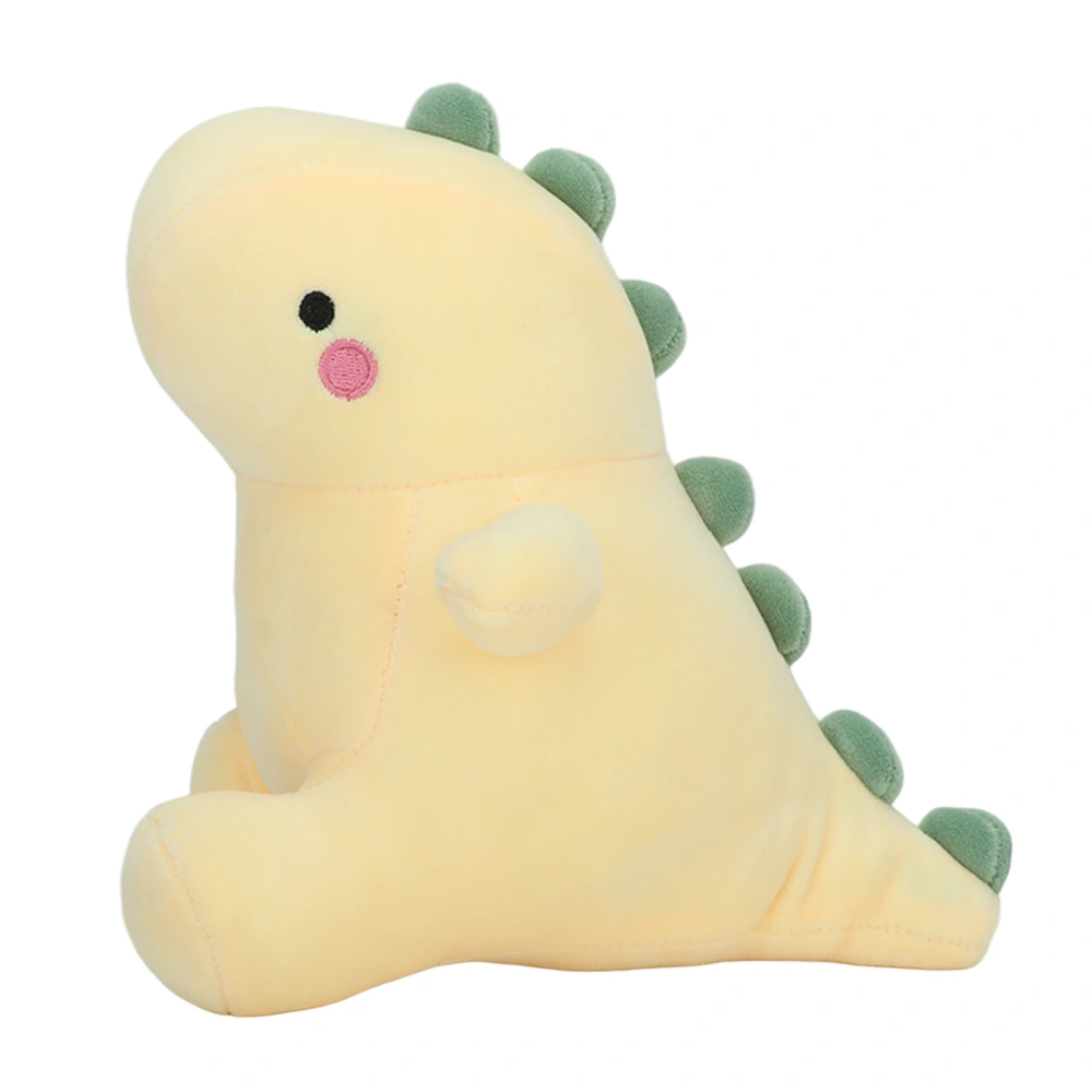 Cute Dinosaur Plush Toy Safe Soft Stuffed Animal Plush Toy Doll for Kids Girls Boys Birthday Gifts Yellow 35cm / 13.8in