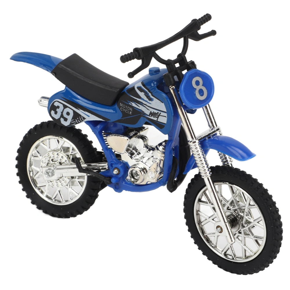 Alloy Motorcycle Toy Ornament Realistic Diecast Motorcycle Toy for Children Kids Christmas Blue