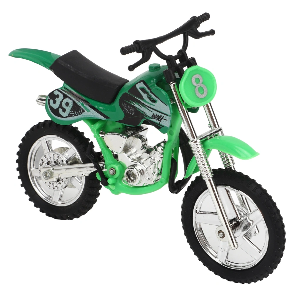 Alloy Motorcycle Toy Ornament Realistic Diecast Motorcycle Toy for Children Kids Christmas Green