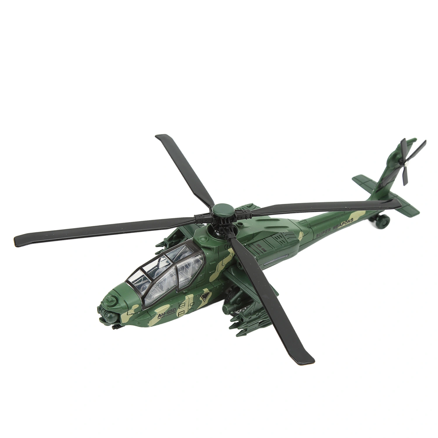 Alloy Copter Model Simulated Lifelike Diecast Pull Back Sound Light Aircraft Model Toy Collection Green
