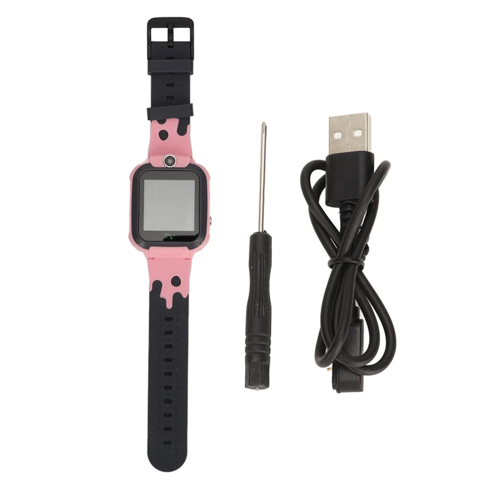 Kids Intelligent Watch Phone Waterproof High Definition Video Calling Children Smart Tracker Watch Pink