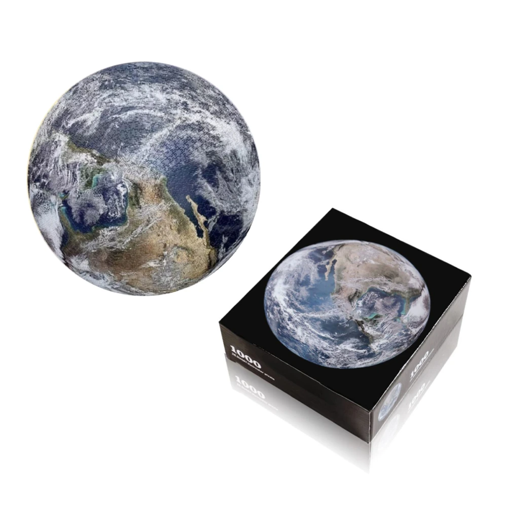 1000 Piece Round Earth Puzzle for Adults Endless Challenge High Resolution Jigsaw Puzzles