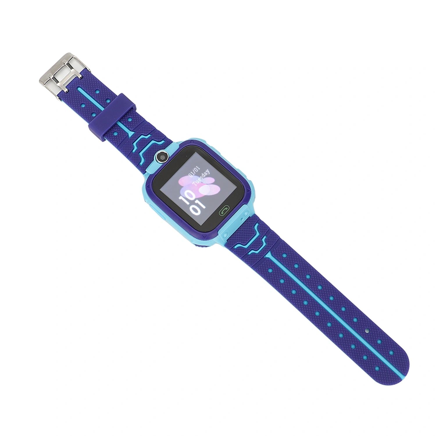 2G Kids Smartwatch for Boys Girls 1.44inch LBS Positioning Voice Call SOS Alert HD Touch Screen Phone Watch Blue