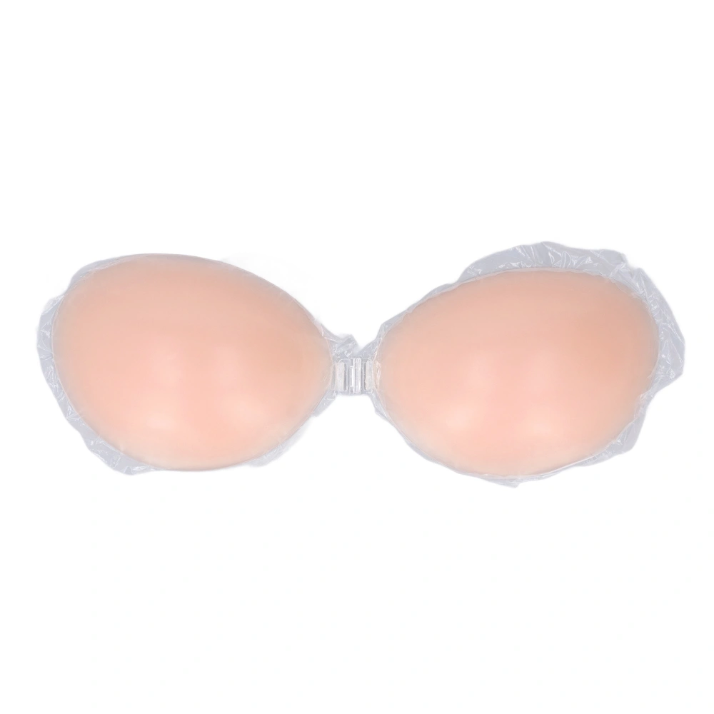 Silicone Breast Pad Strapless Women Nipple Covers Waterproof Reusable Chest Gathering Pasties Skin Color A Cup