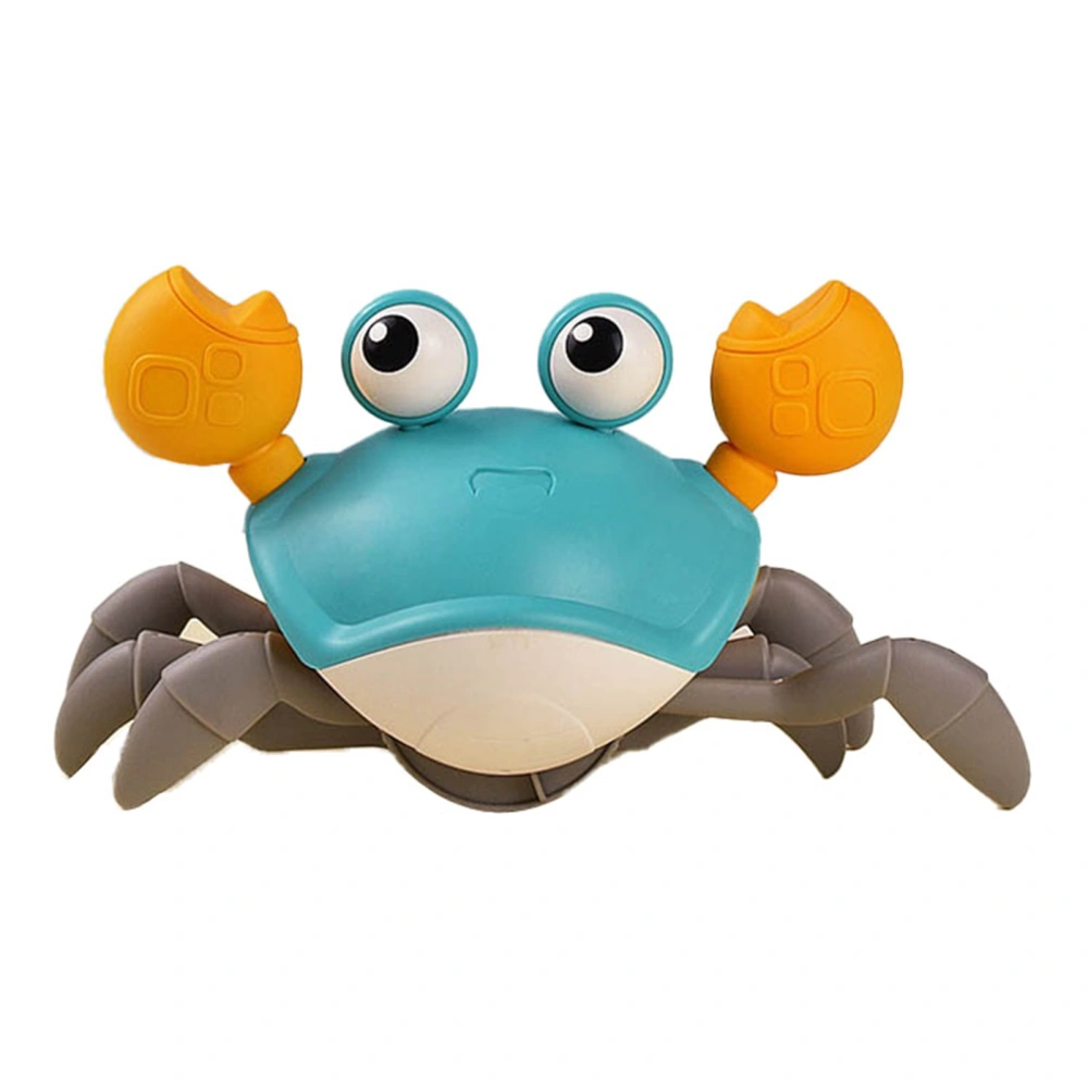 Crawl Crab Toy with Lights Music Automatic Obstacle Avoidance Electric Crab Toy Rechargeable Crawling Toys Green