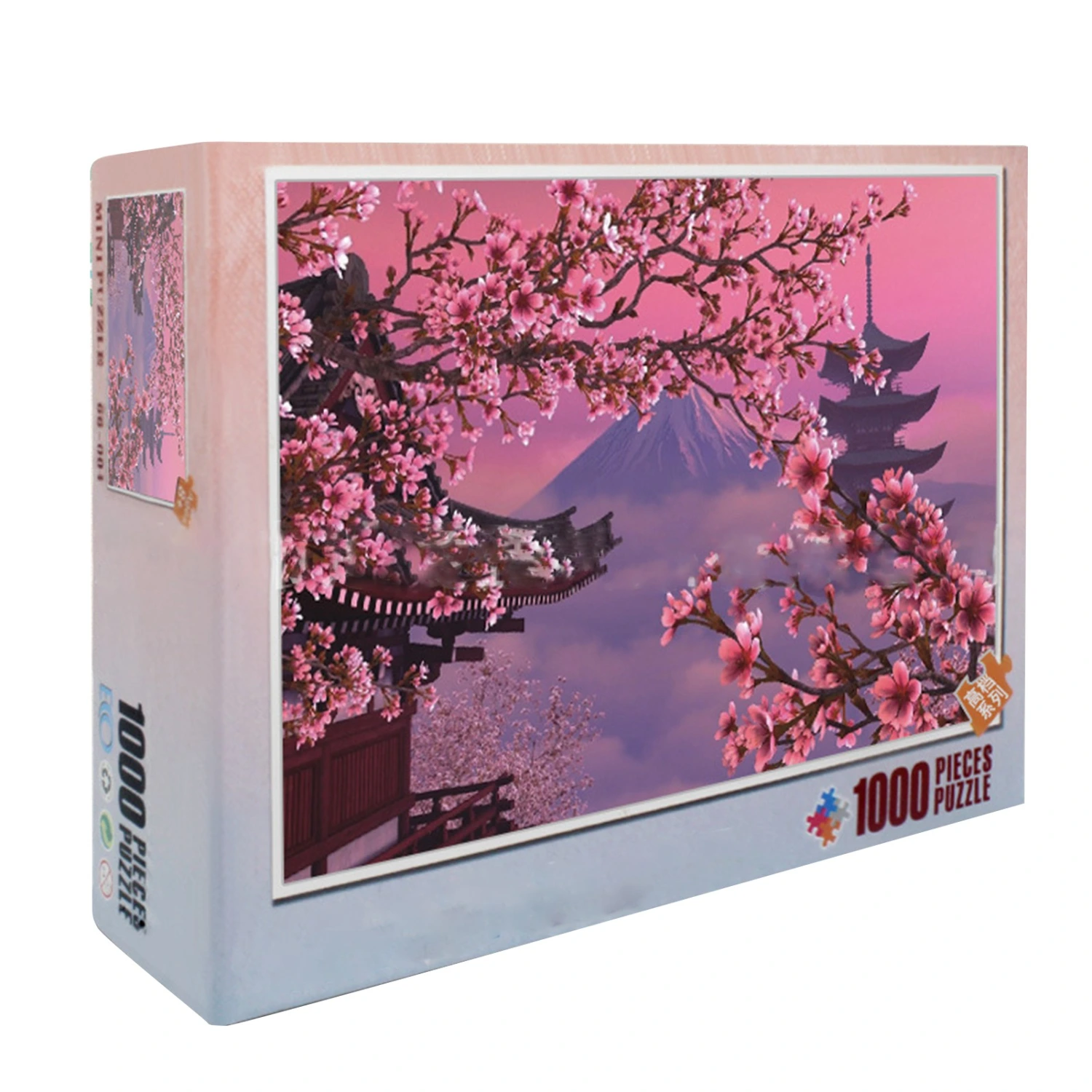 1000 Pieces Sakura Jigsaw Puzzle Cartoon Anime Challenging Sakura Puzzle DIY Toys for Kids Adults