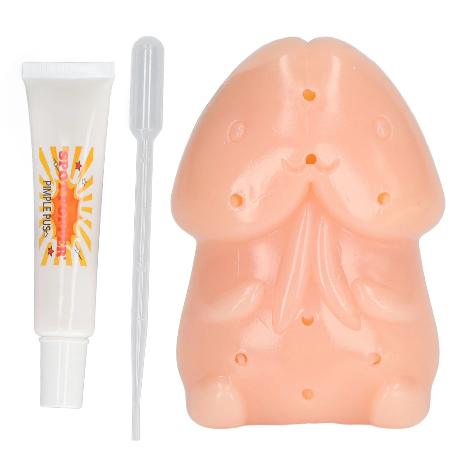 Squeeze Pimple Toy Safe Flexible Elastic Stress Relieve Funny Pimple Popping Jokes Toy