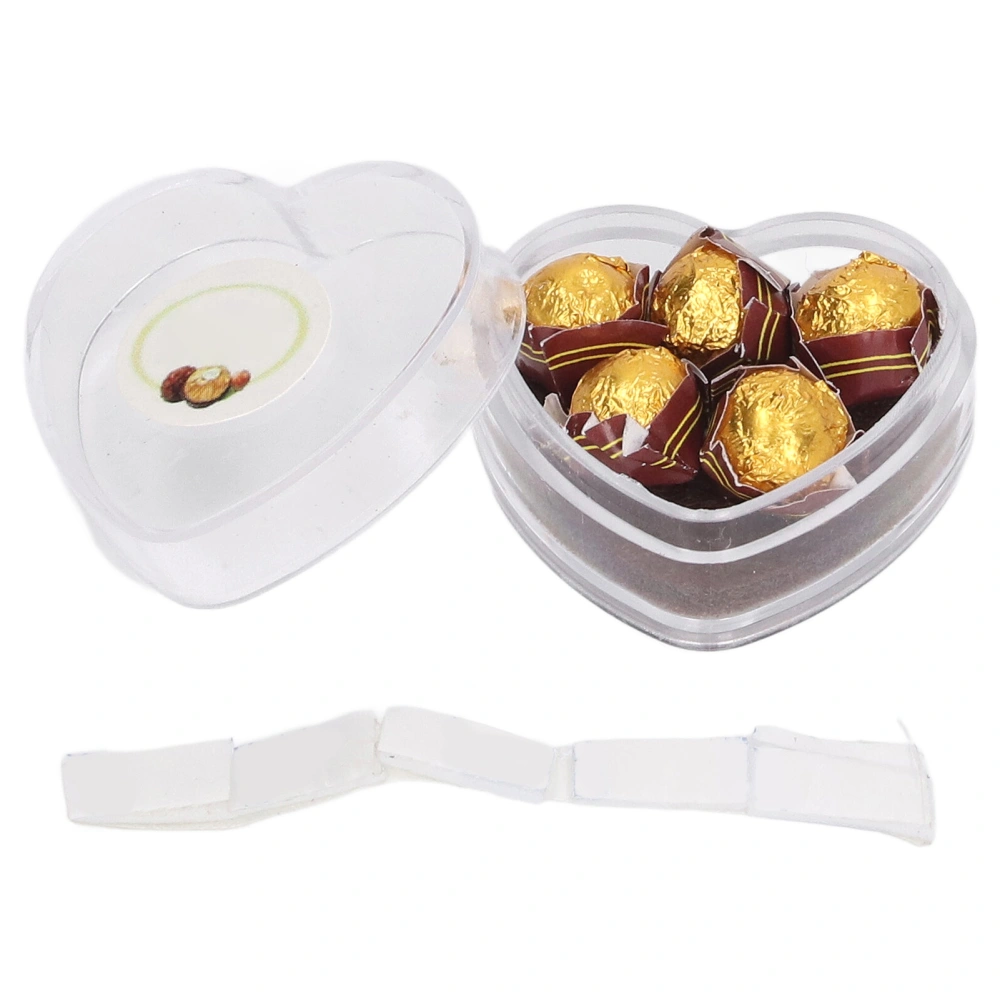 1:12 Scale Dollhouse Chocolate Heart Box Packaged High Simulation Miniature Food Decoration