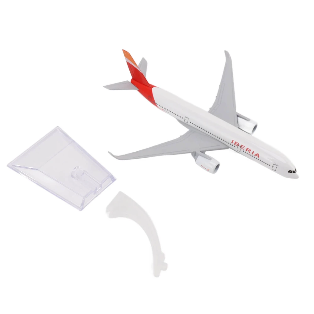 330 Airplane Model Alloy Decoration Ornament Plane Model Toy with Display Stand for Christmas