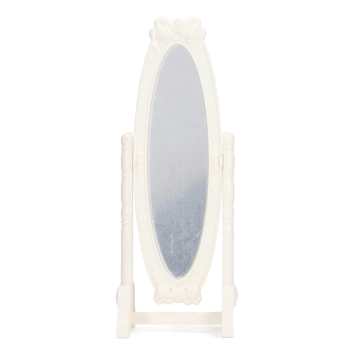 1:12 Scale Dollhouse Floor Mirror Miniature Floor Standing Mirror Dollhouse Decoration Pretend Play Accessory
