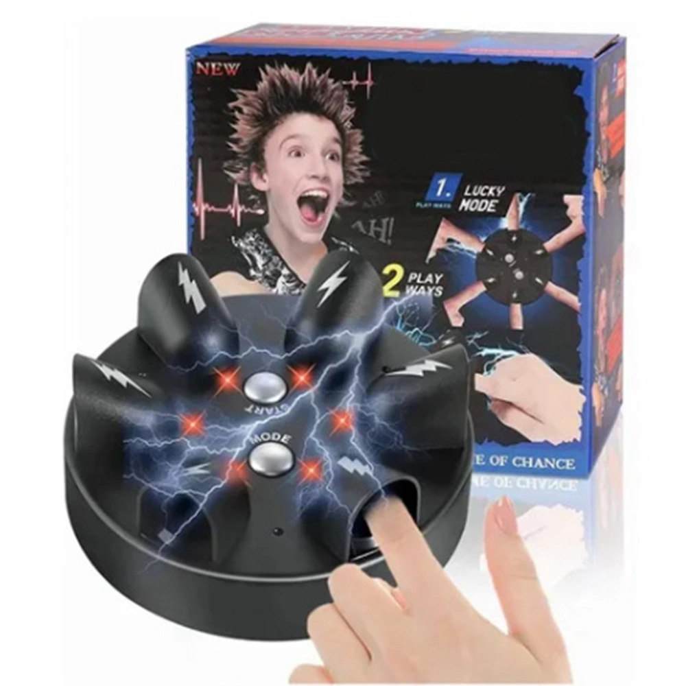 Electric Shocking Roulette 6 Fingers Lucky Electric Shock Finger Game Machine for Party