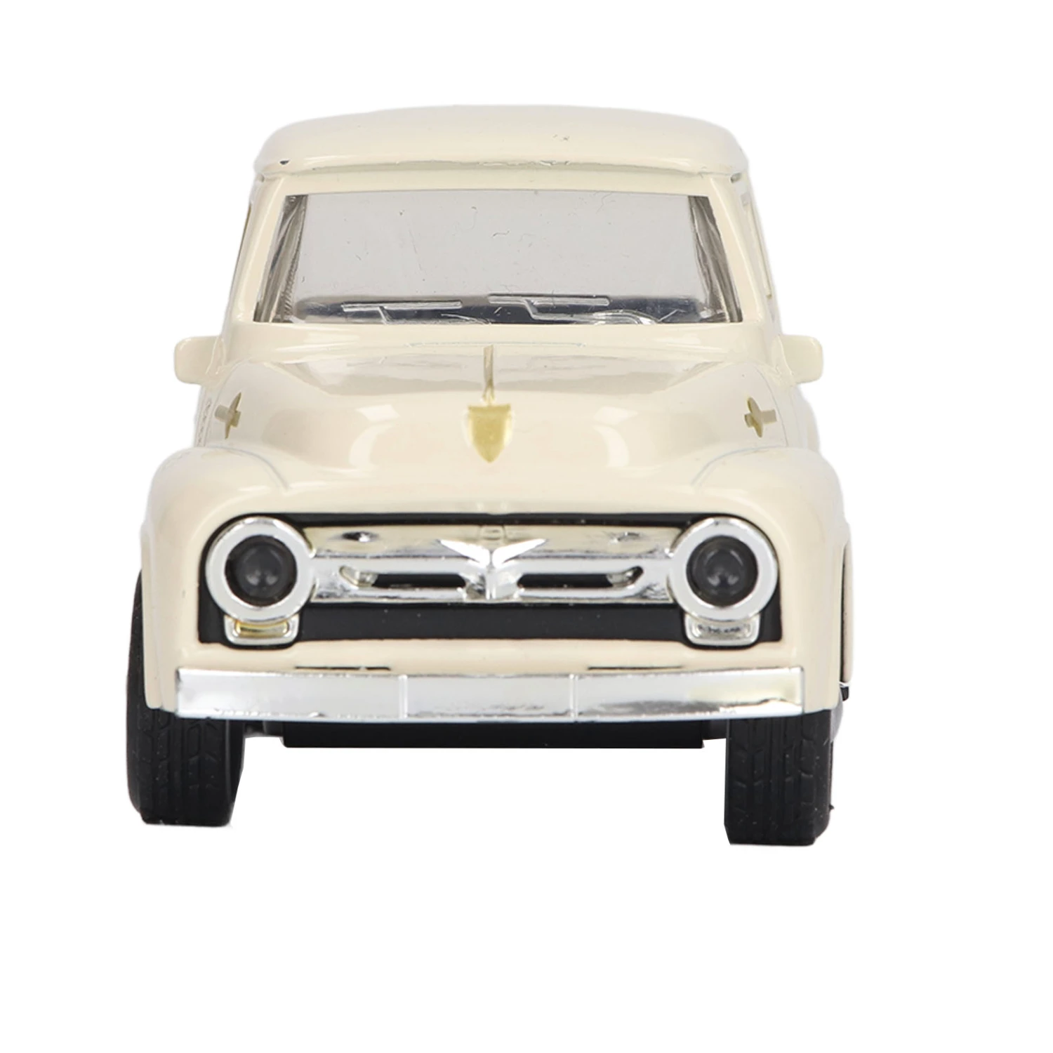 1:32 Pickup Truck Model Alloy Diecast Classic Vintage Pickup Truck Decorative Model for Children Beige