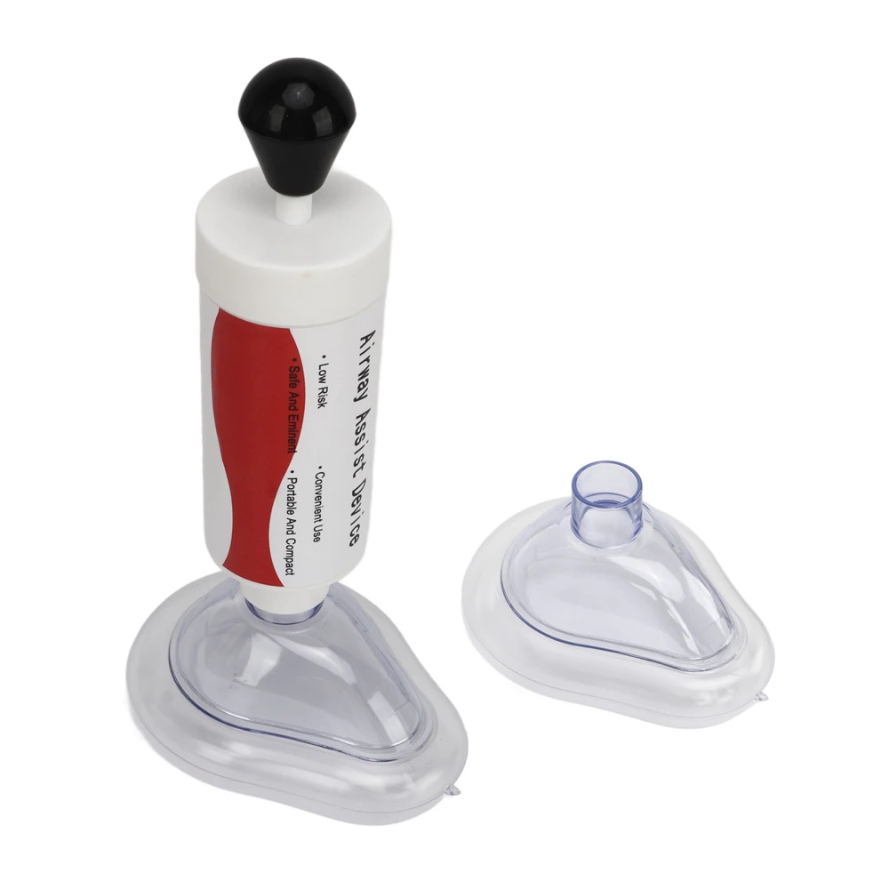 Cardiopulmonary Resuscitation Training Facial Cover One Way Valve Blocked Objects Suction Removal Device