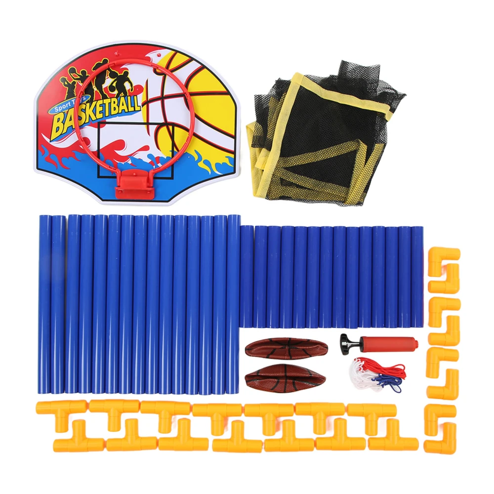 Kids Basketball Hoop Set Removable Adjust Height Improve Fine Motor Skills Basketball Play Set