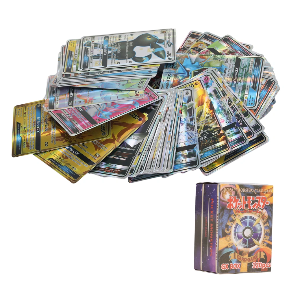 120pcs Collection Cards Multicolor Shiny Paper Random Highly Detailed Commemorative Rare Cards