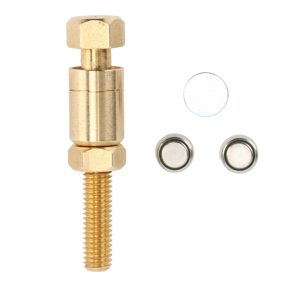 Nut Screw Trick Prop Autorotation Metal Psychic Accessory Nut Screw Prop Toy Golden