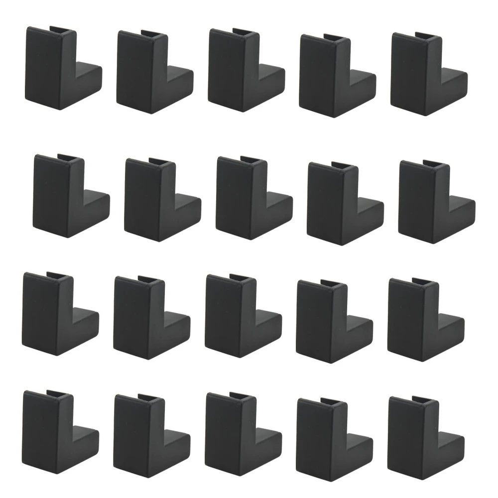 20 Pcs Corner Guards L Shape Safe Baby Proofing Furniture Corner Guard Table Corner Protectors Black